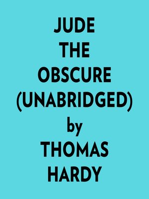 cover image of Jude the Obscure (Unabridged)